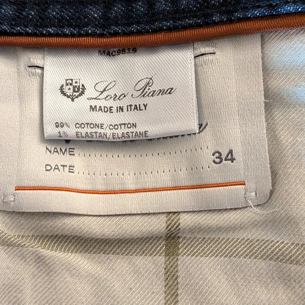 Loro Piana White and Orange Plaid Garment - Picture 3 of 13